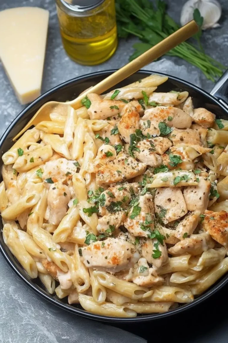 Knoblauch-Hähnchen-Pasta