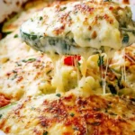 Gebackene Zucchini mit Käse