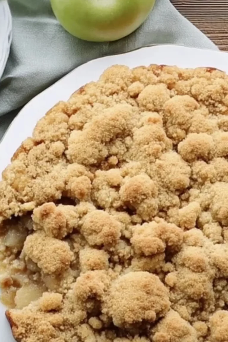 apfel pudding kuchen mit streuseln