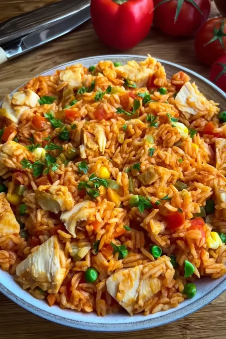 serbisches reisfleisch mit hähnchen