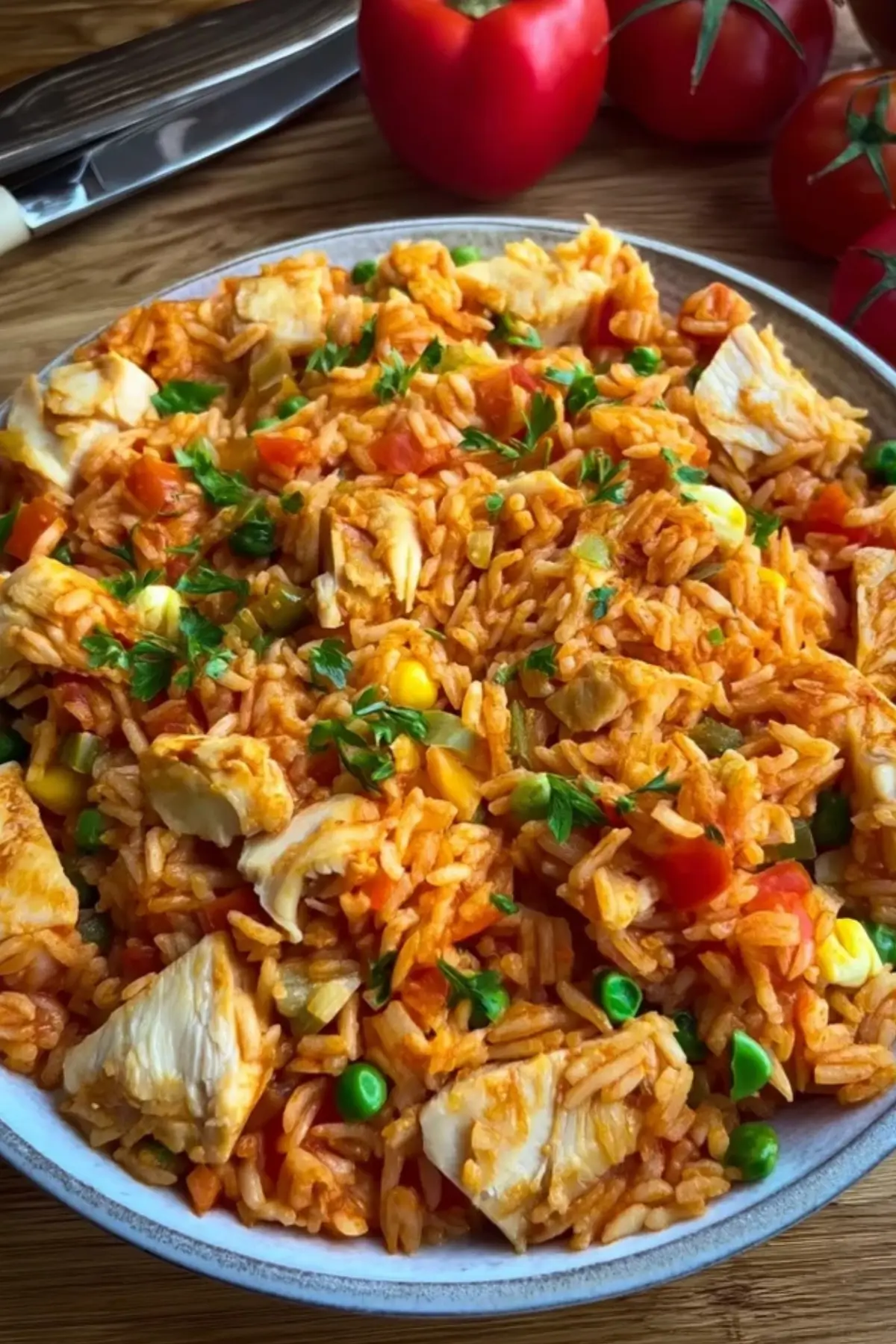 serbisches reisfleisch mit hähnchen
