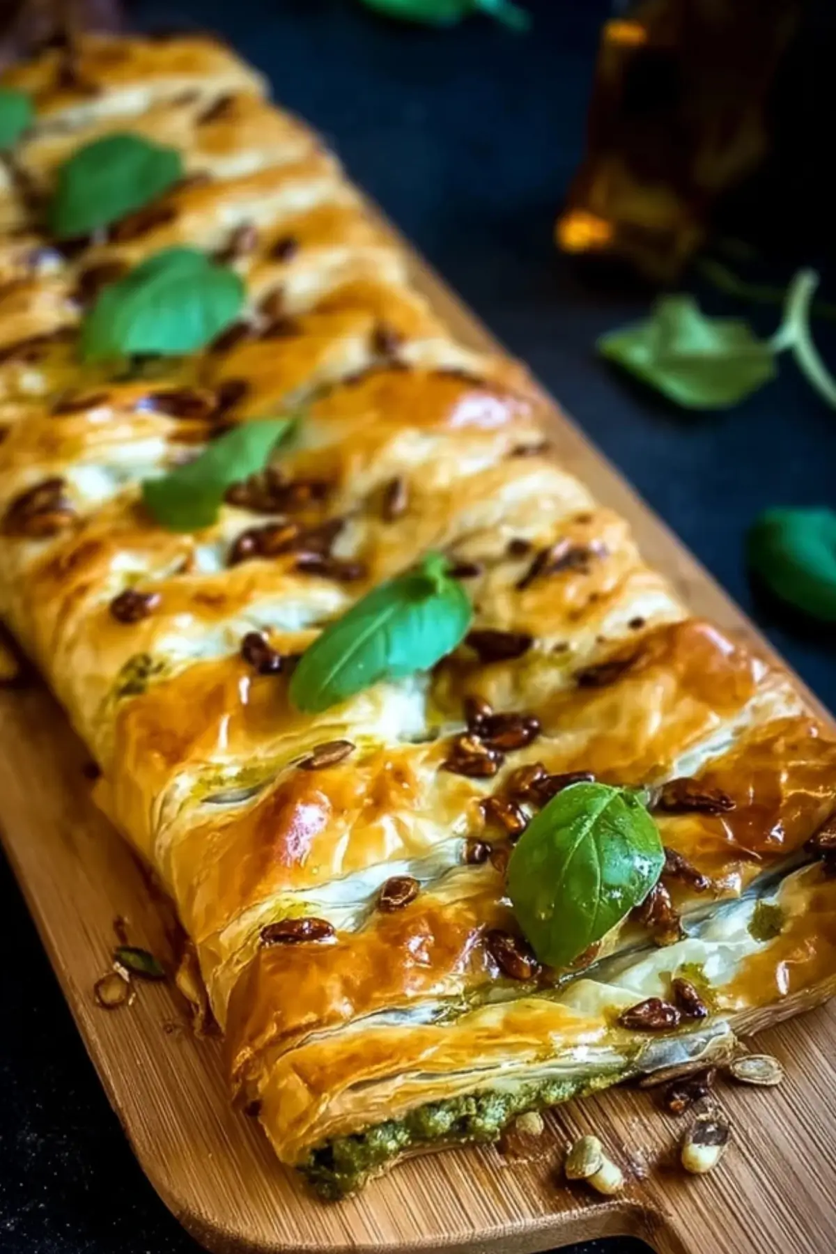 pesto strudel blätterteig