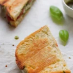 Mozzarella-Sandwich gegrillt