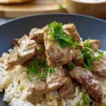Hähnchen-Gyros in Schmandsoße