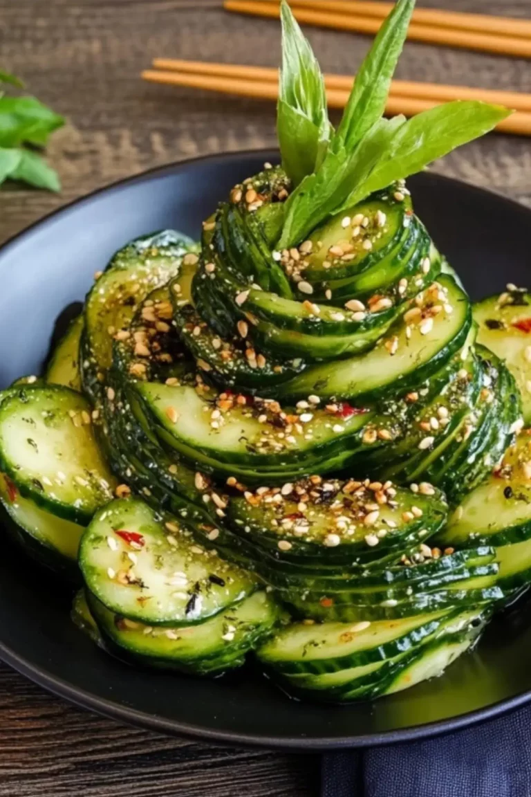 asiatischer gurkensalat spirale