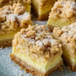 Apfelkuchen mit Pudding und Zimtstreuseln