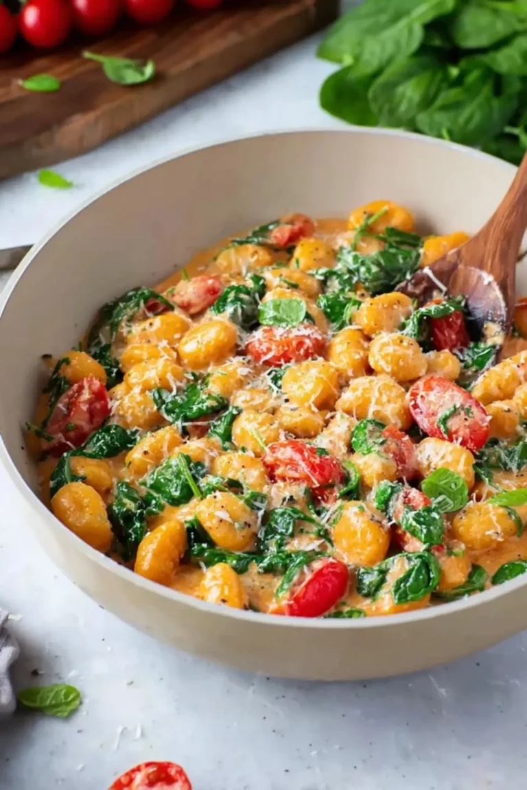 gnocchi mit tomaten und spinat
