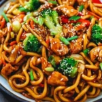 hähnchen teriyaki nudeln