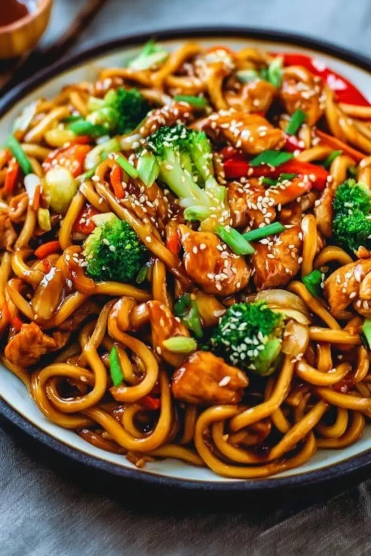 hähnchen teriyaki nudeln