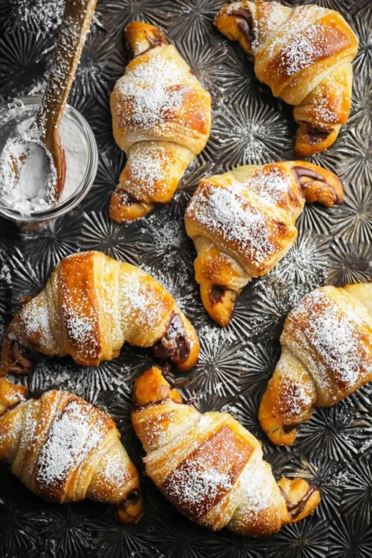 3-Ingredient Mini Nutella Croissants