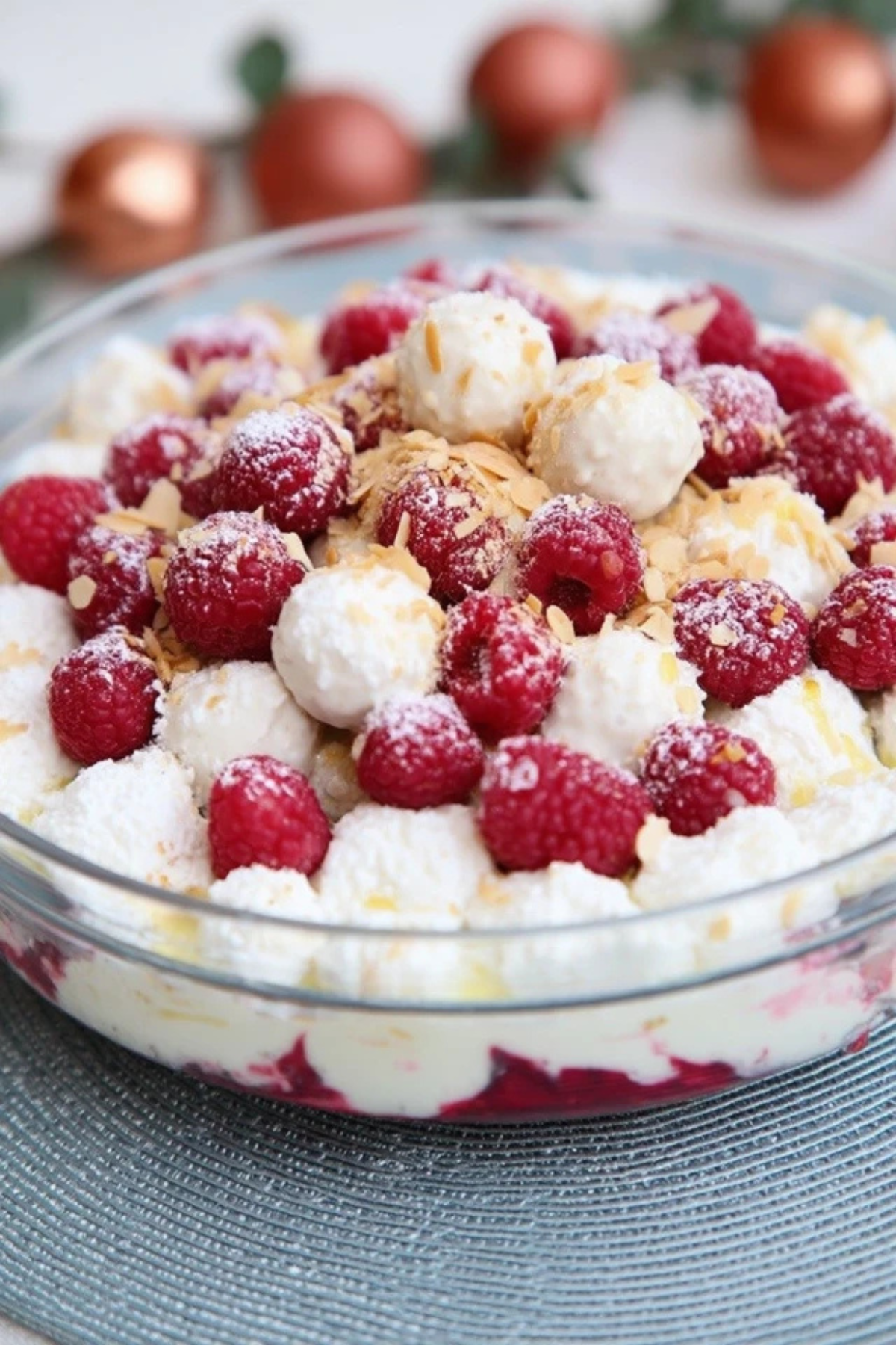 raffaello himbeer dessert