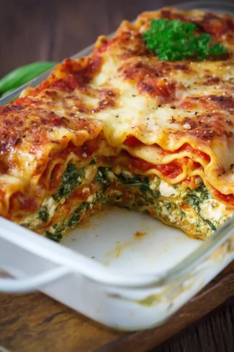 spinatlasagne mit feta