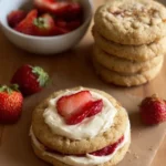 erdbeer käsekuchen kekse