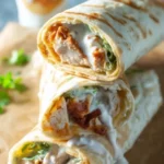 Hähnchen Ranch Wraps