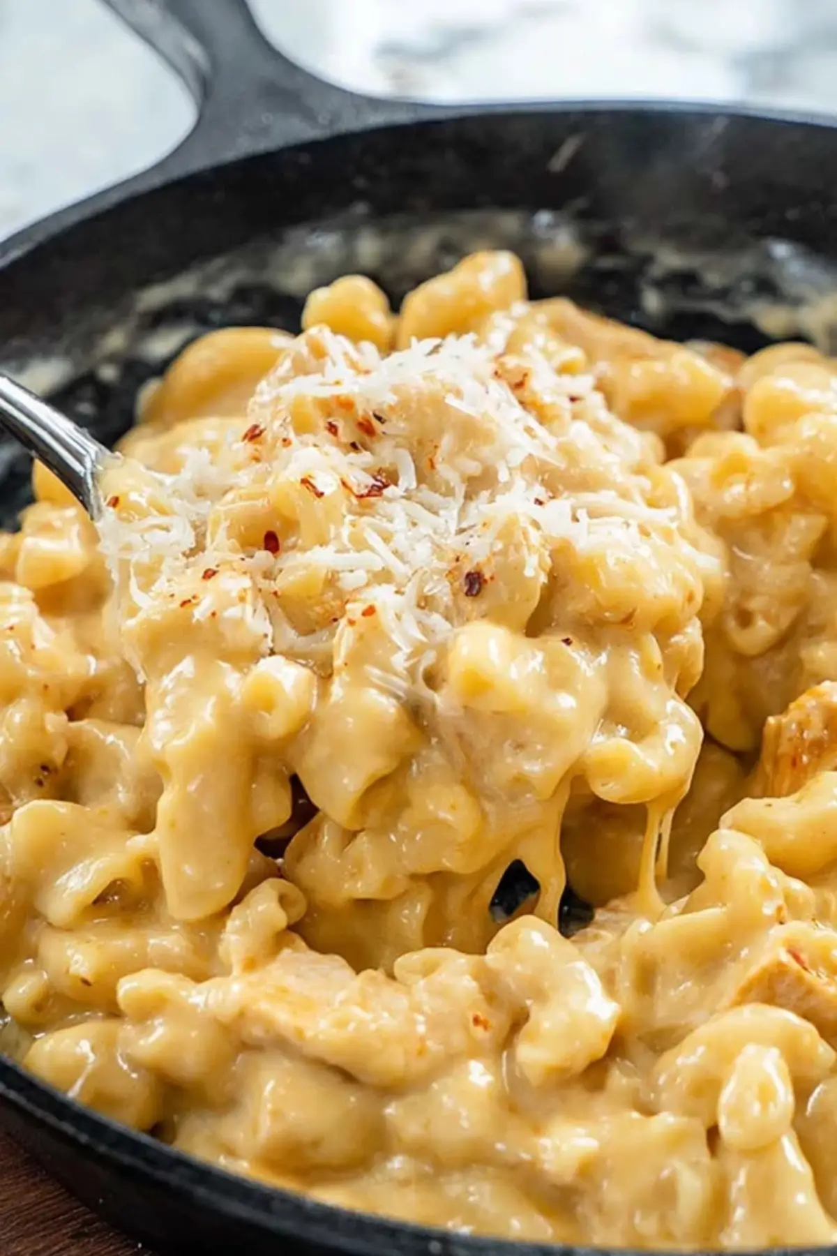 Hähnchen Mac and Cheese