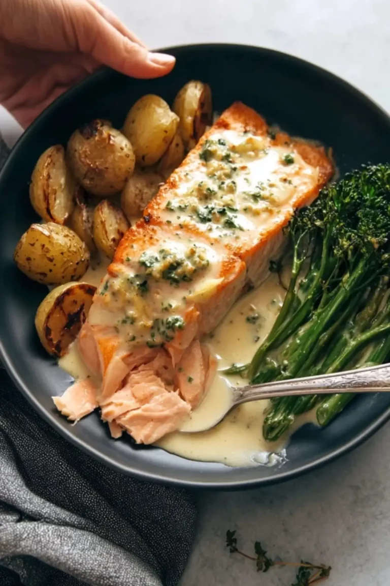 Gebackener Lachs mit Zitronensauce