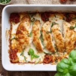 Sahne Hähnchen mit Mozzarella