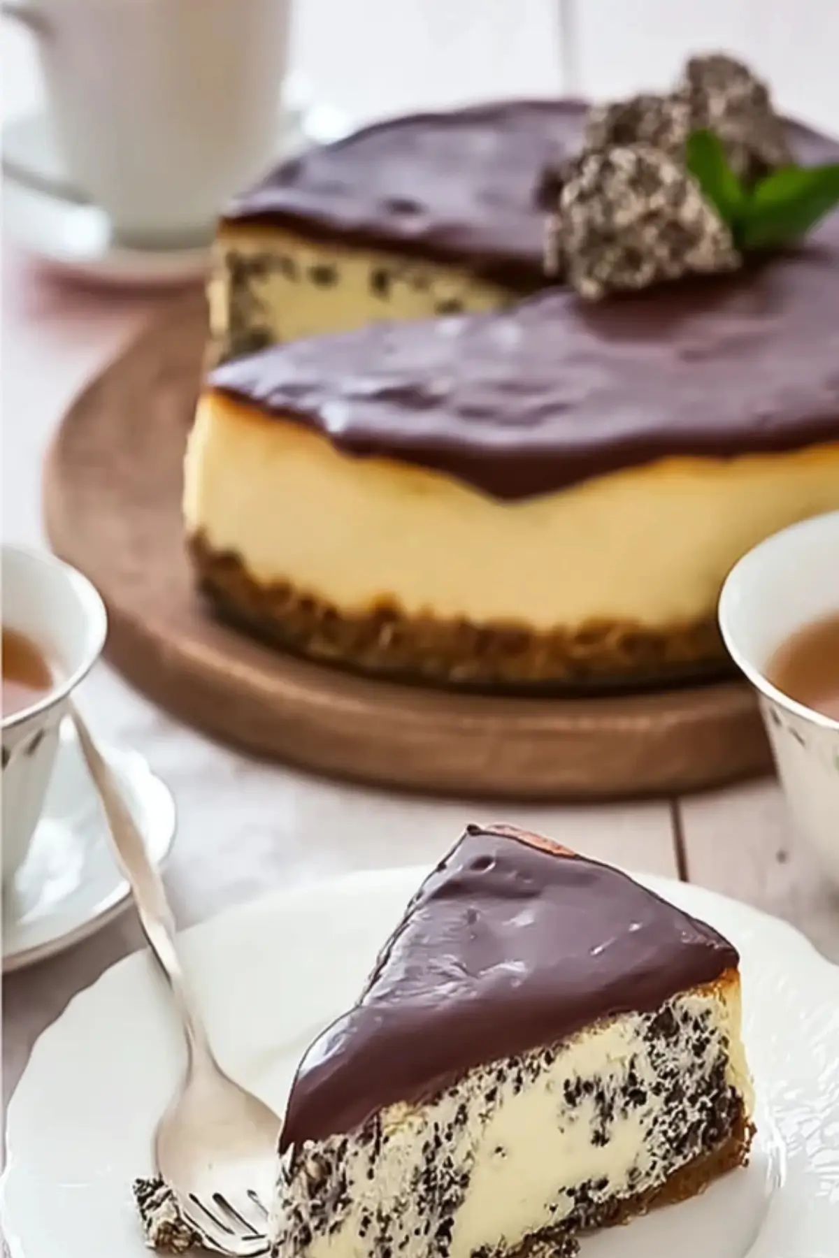 Stracciatella-Käsekuchen