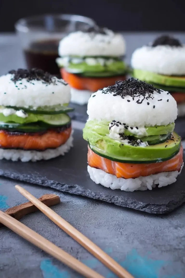 sushi burger rezept