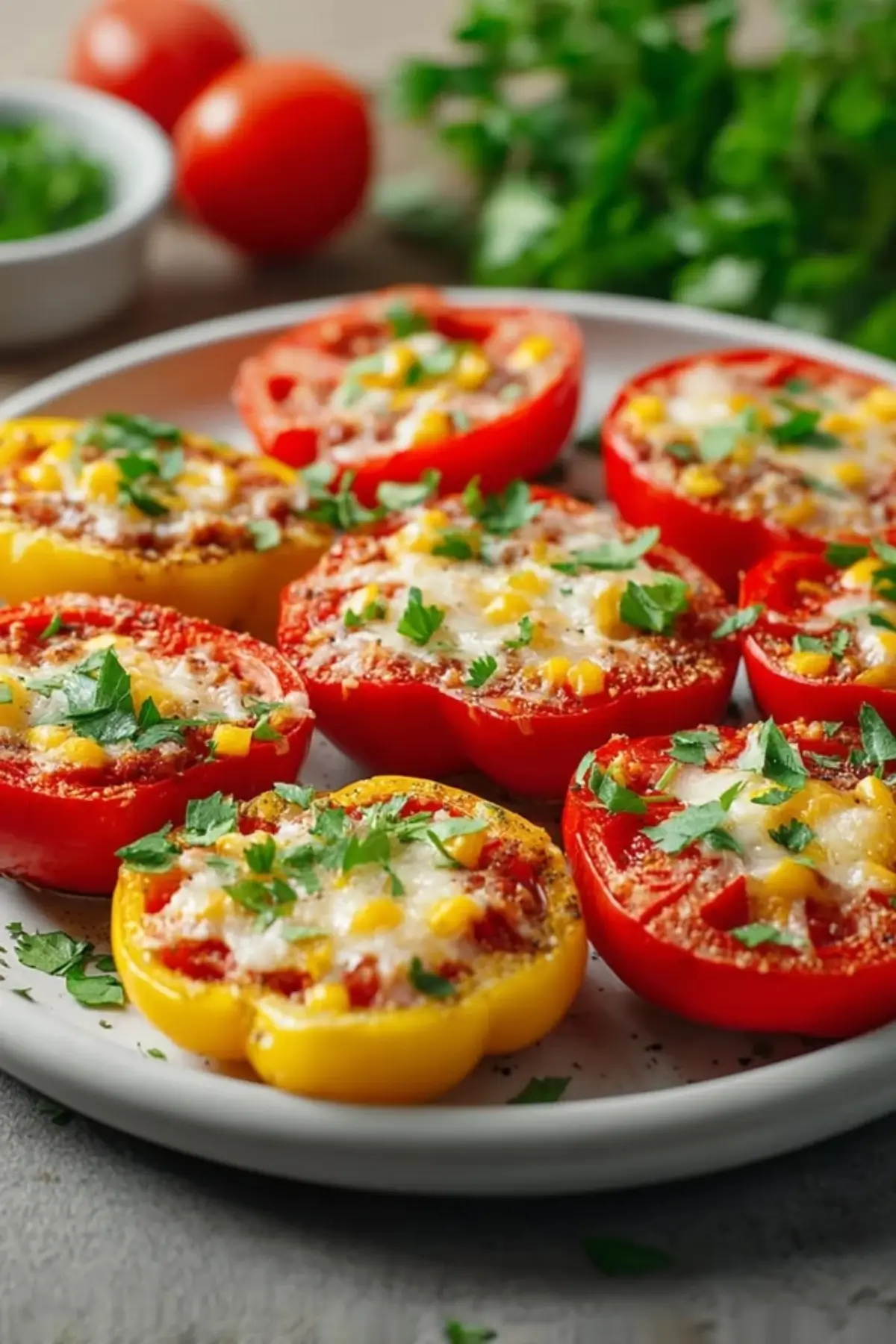Gefüllte Paprikaringe Rezept