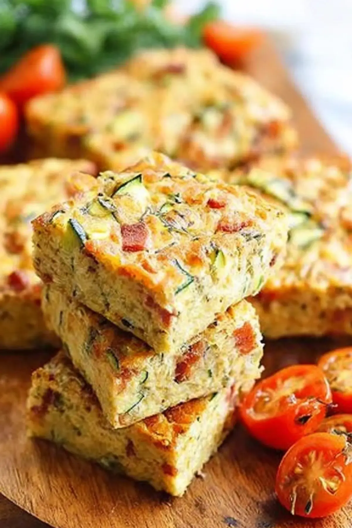 zucchini bacon schnitten