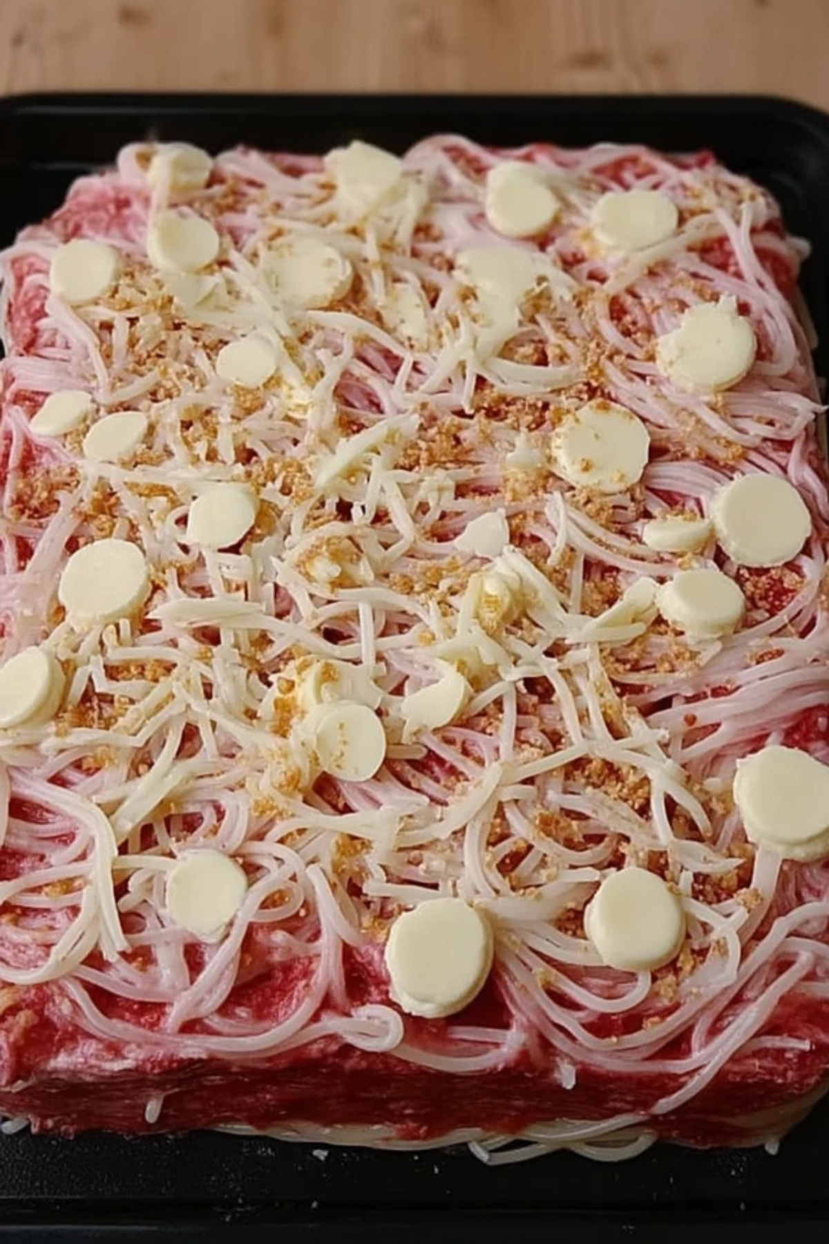 Spaghettieis-Blechkuchen - Muma’s Kitchen