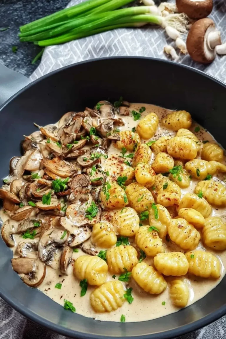 gnocchi mit pilz rahm soße