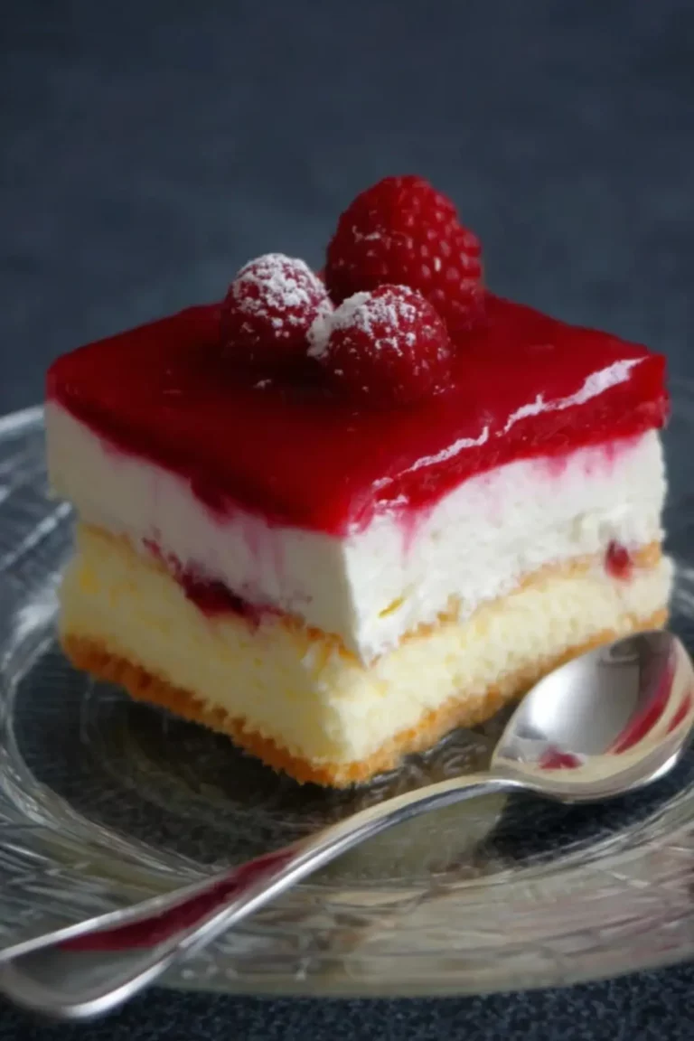 Himbeer-Puddingcreme Schnitten