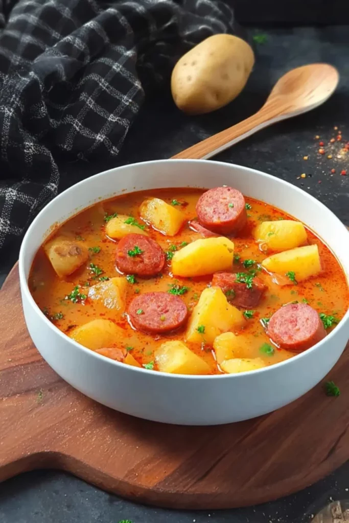 kartoffelgulasch mit wurst