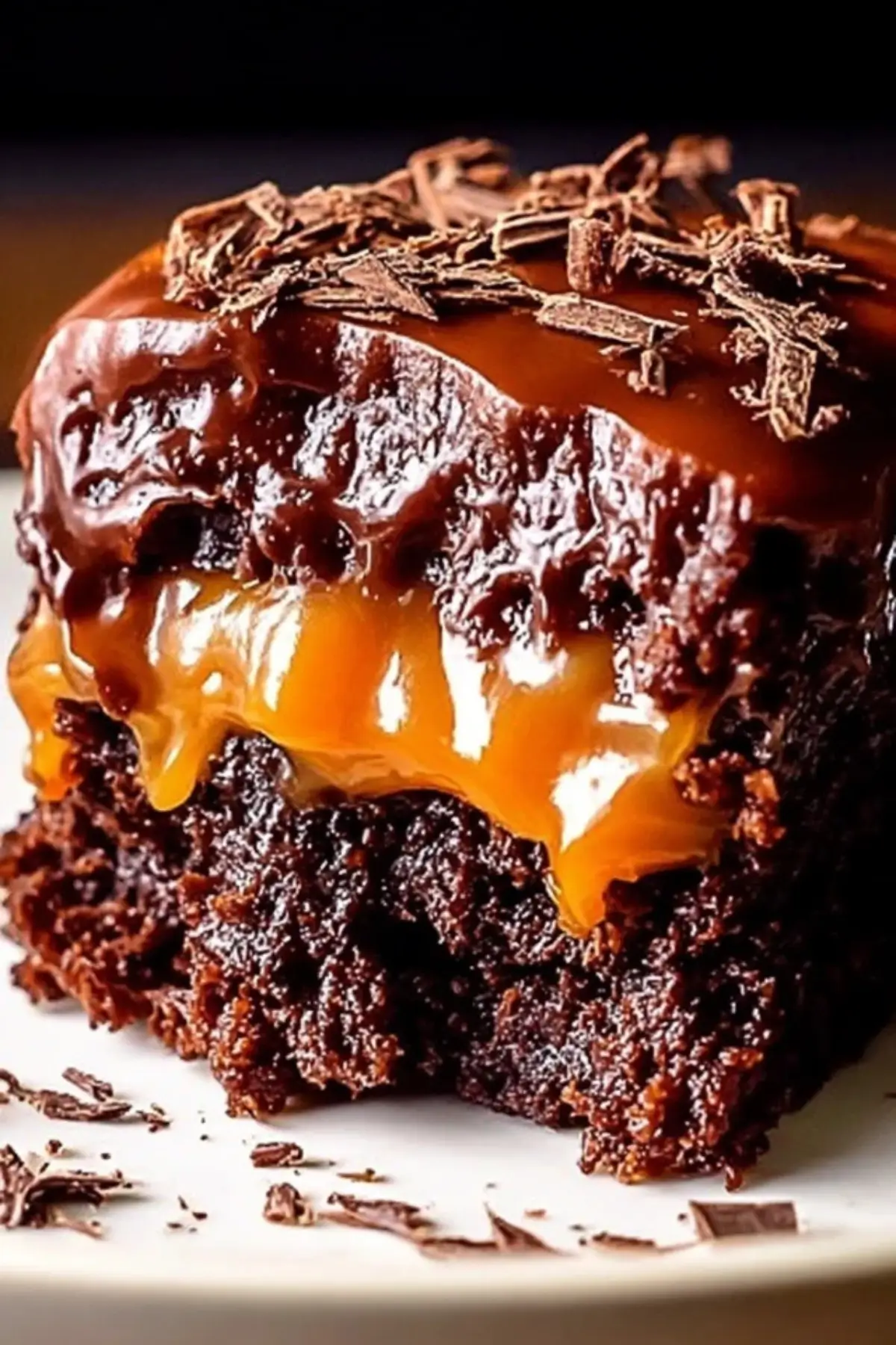 schoko karamell dump kuchen