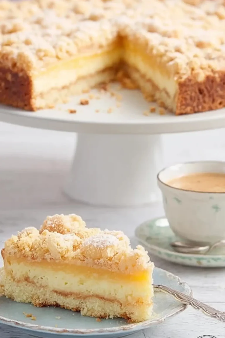 Himmlischer Streuselkuchen mit Pudding