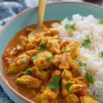 hähnchen curry mit basmati reis