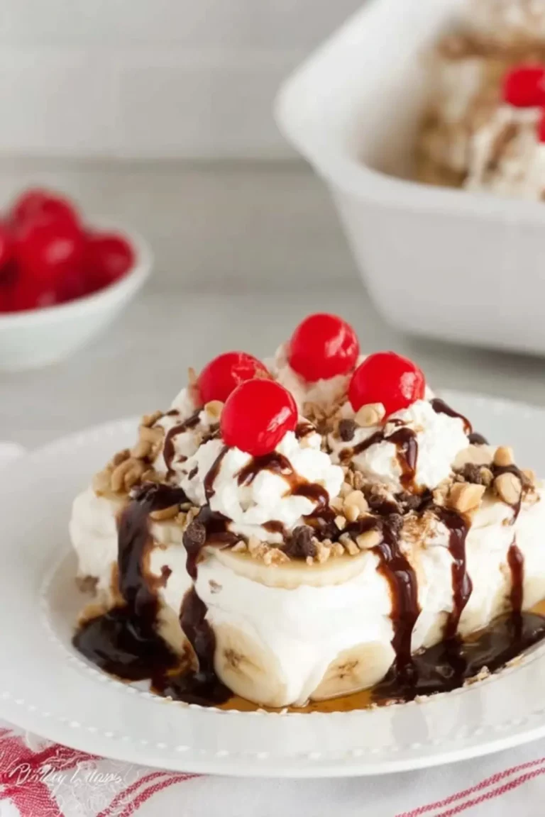 Banana Split Cake ohne Backen