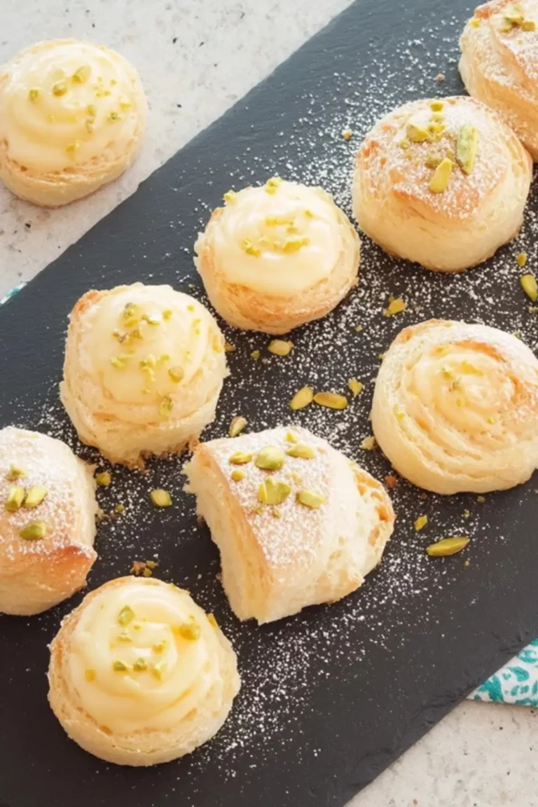 Schnelle Puddingschnecken ohne Hefe