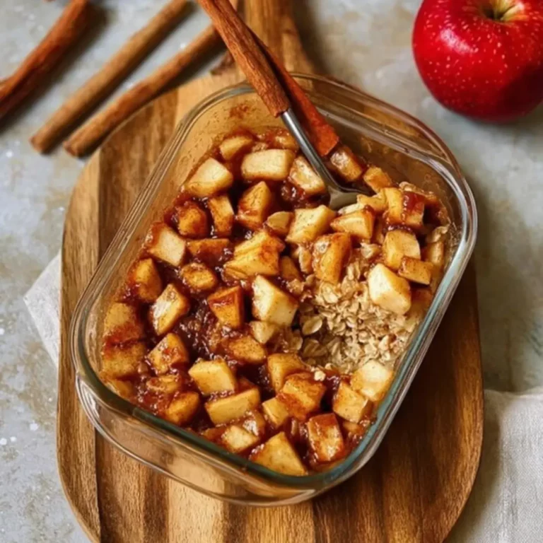 Baked Oatmeal Rezept mit Apfel