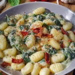 gnocchi pfanne mit spinat