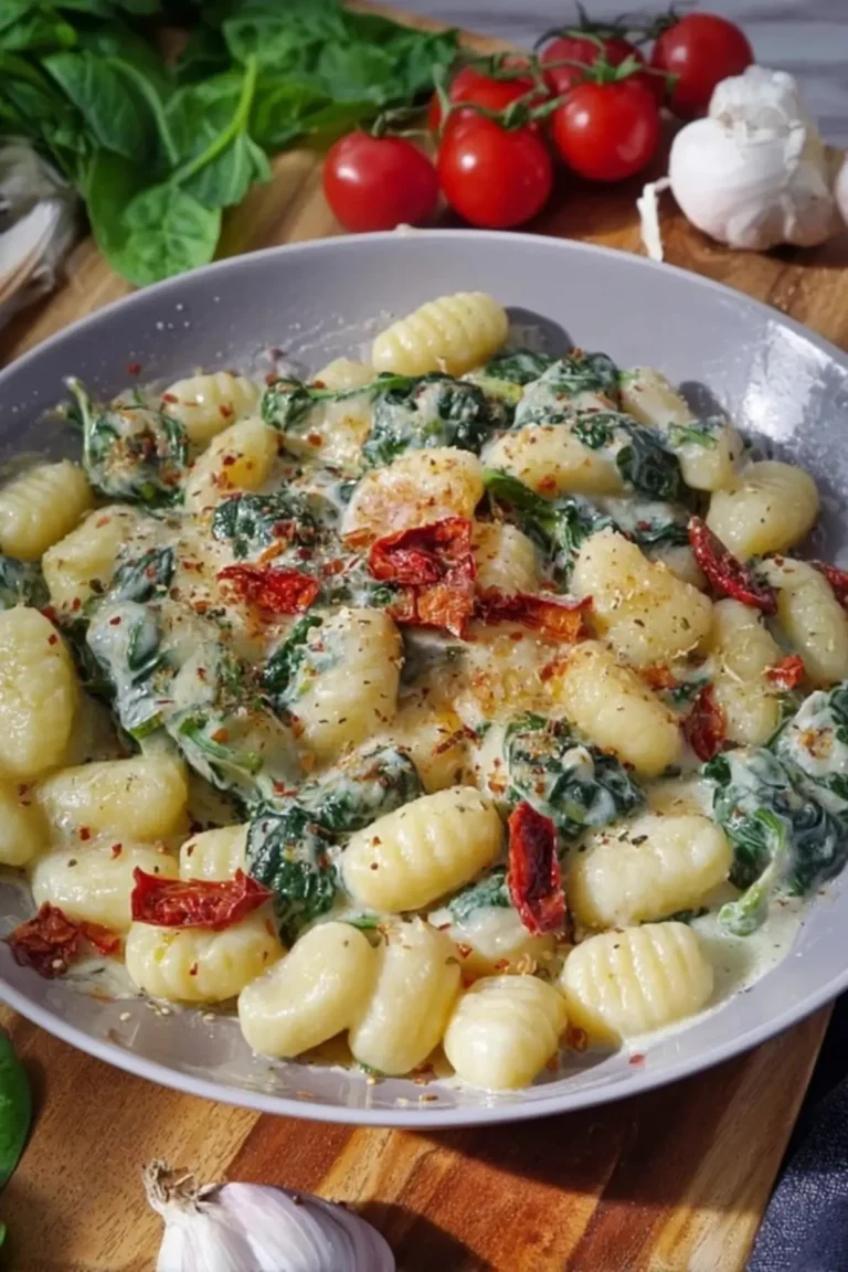 gnocchi pfanne mit spinat