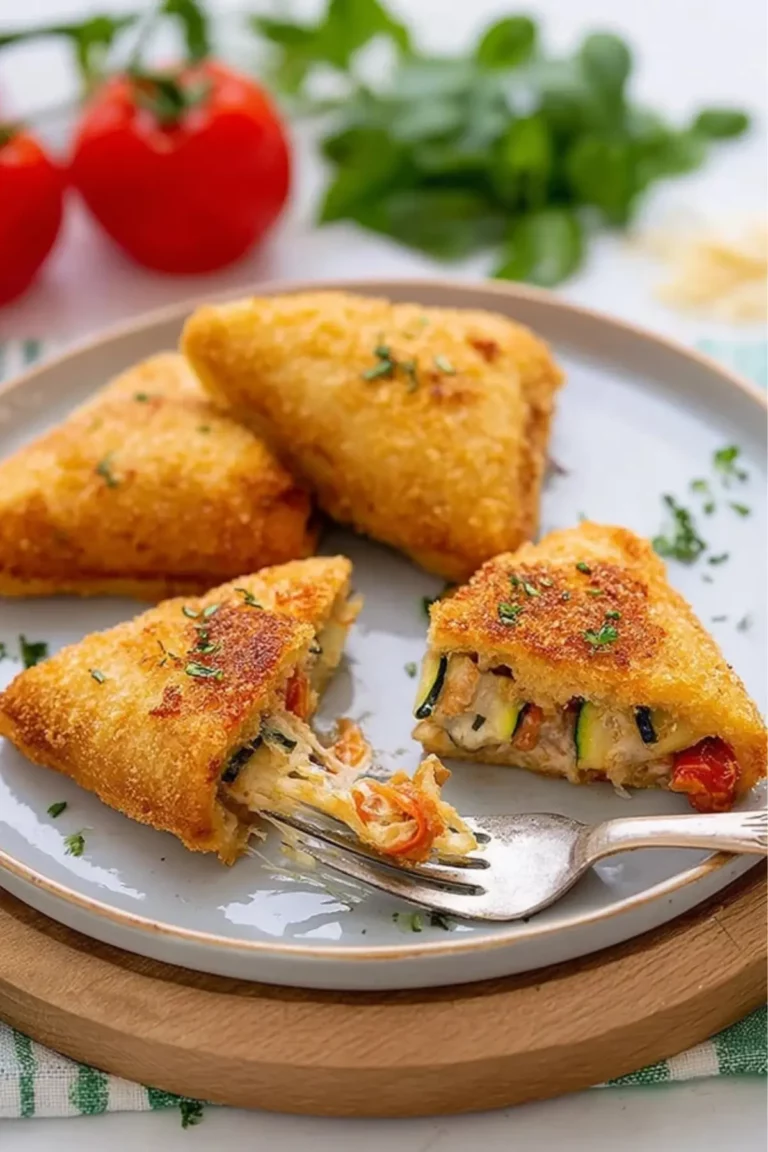 zucchini frischkäse taschen