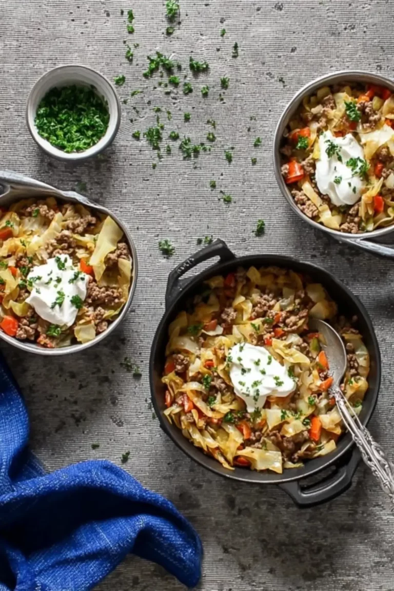 spitzkohlpfanne mit hackfleisch