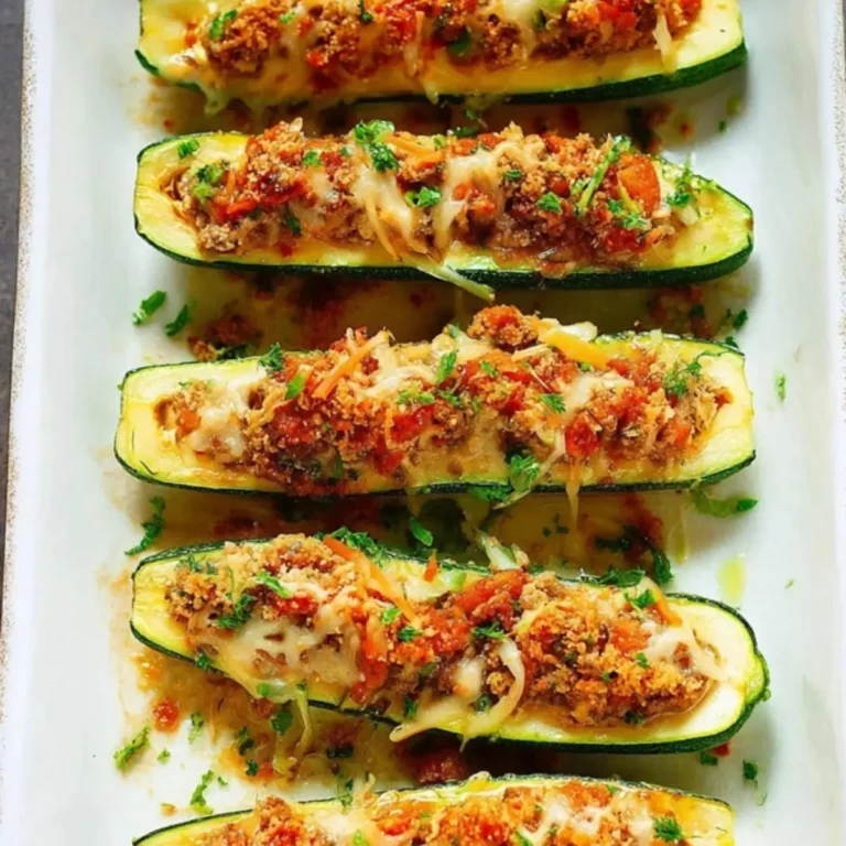 Gefüllte Zucchini vegetarisch