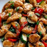 honig knoblauch hähnchen wok