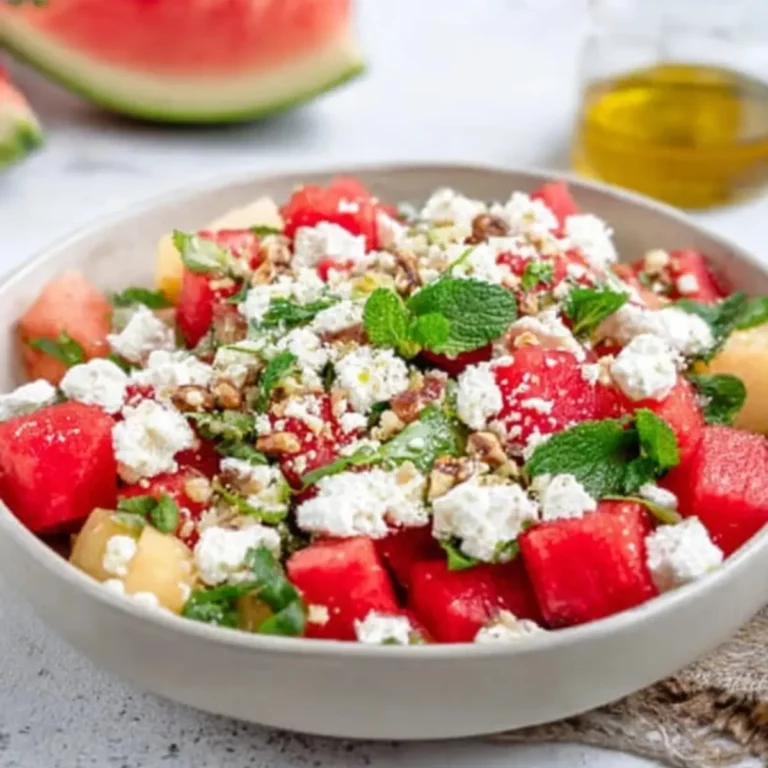 Melonen Feta Salat