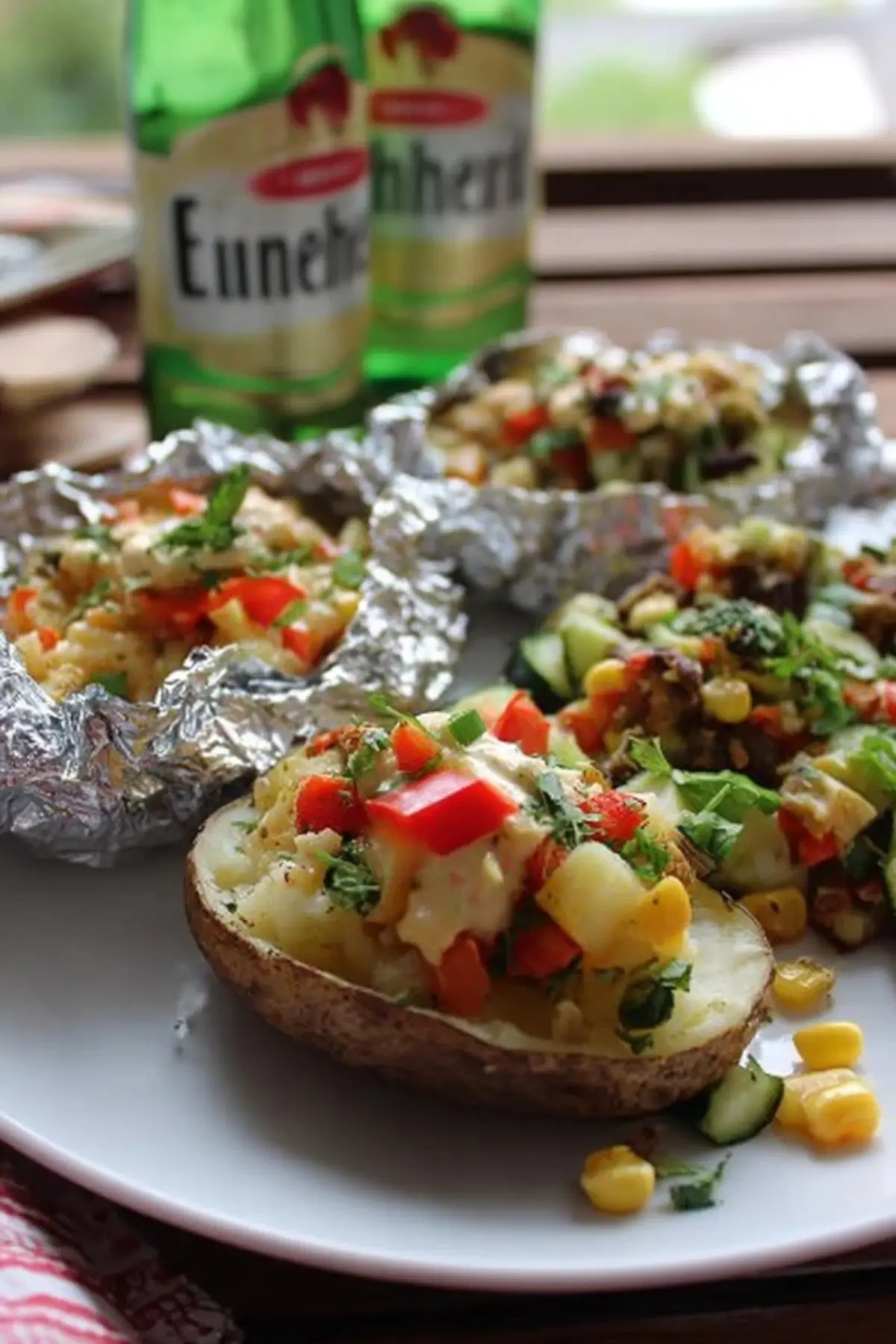 Ofenkartoffel mit Gemüse