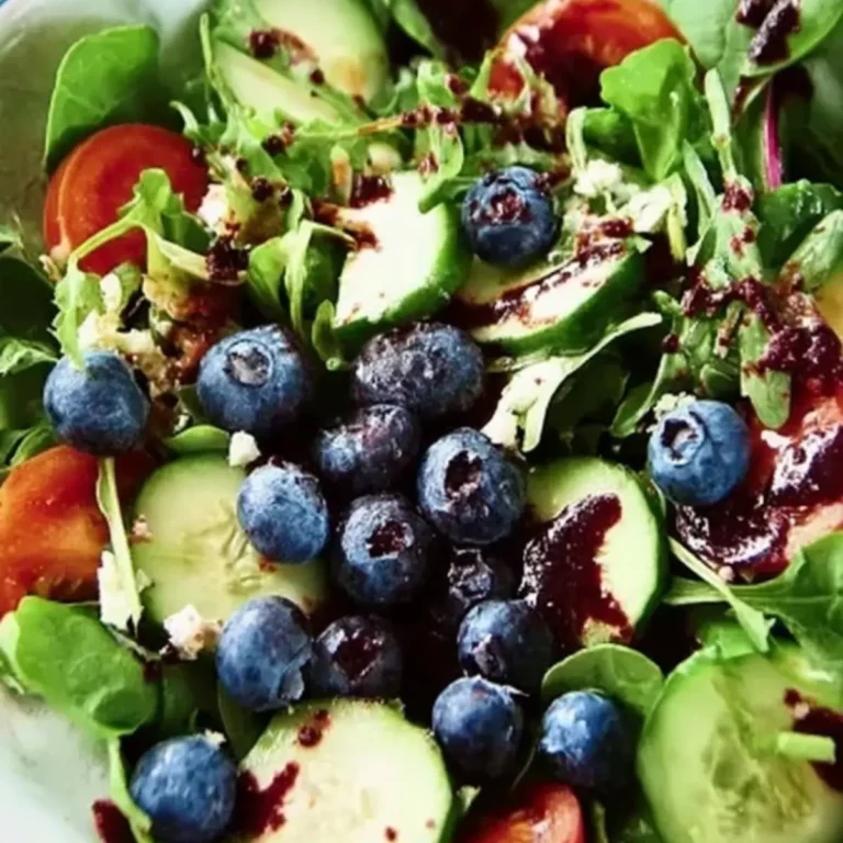 Salat mit Heidelbeeren