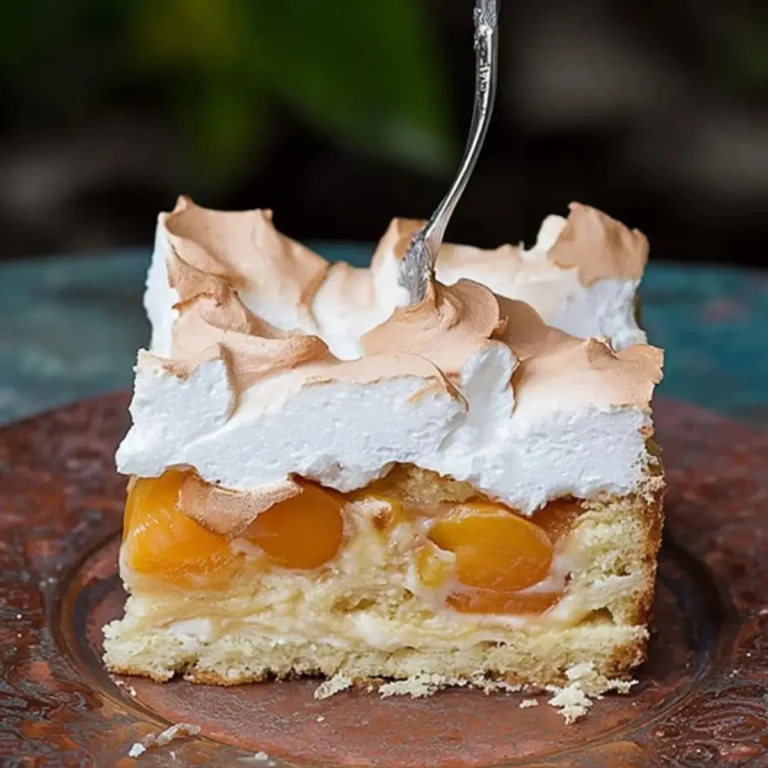 Wachauer Marillenkuchen mit knuspriger Baiserhaube