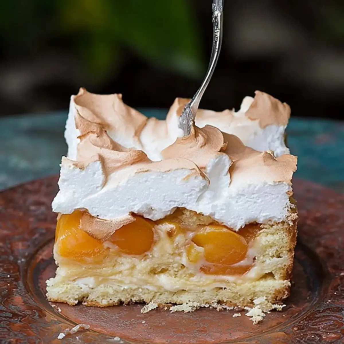 Wachauer Marillenkuchen mit knuspriger Baiserhaube
