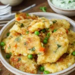 gemüseschmarrn mit kräuterdip