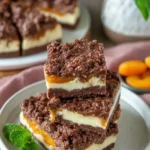 Schokolade Marillen Streuselkuchen