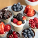 "Obst-Dessert im Waffelbecher "