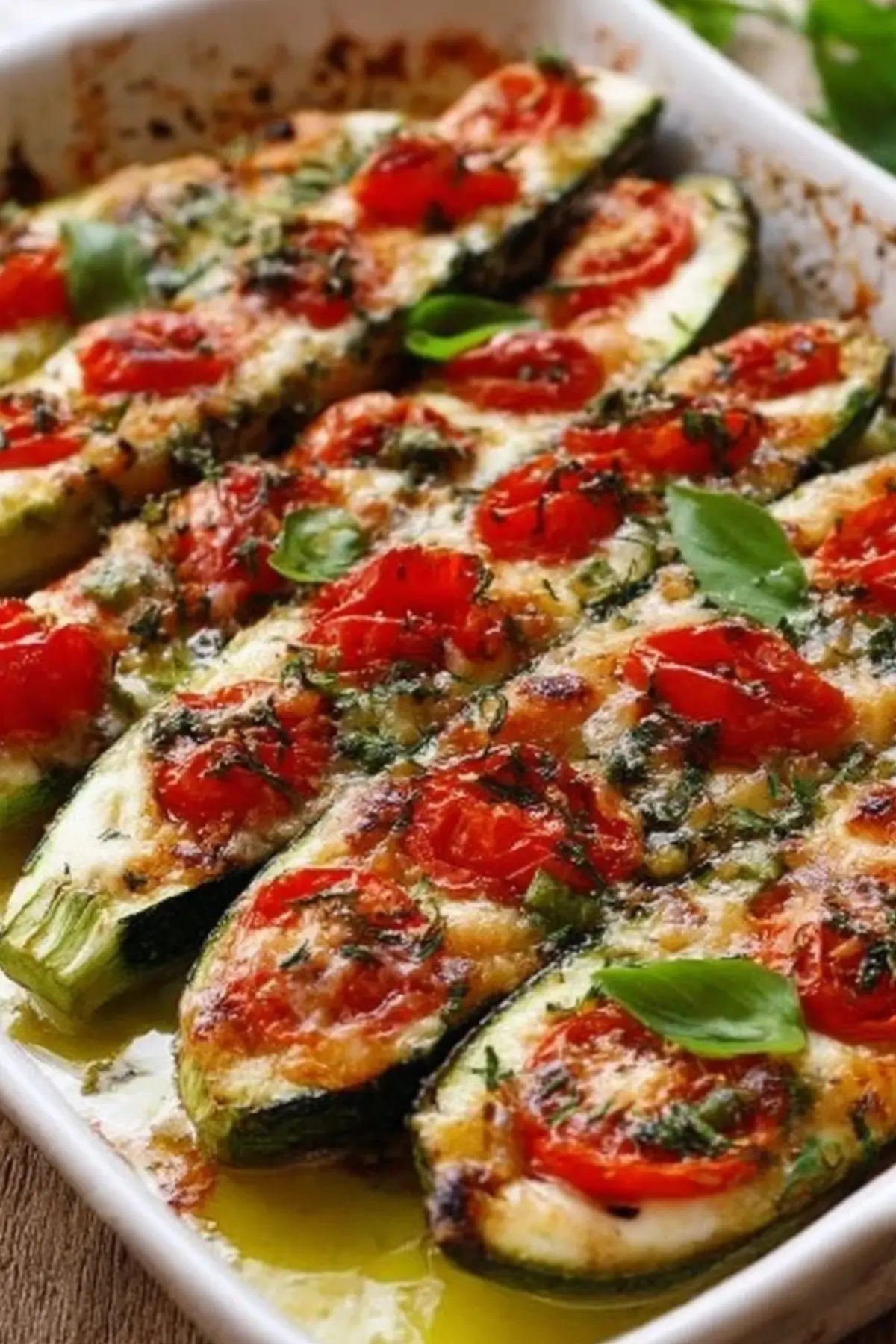 Gefüllte Zucchini mit Mozzarella und Tomaten – 5 einfache Schritte ... Gefüllte Zucchini mit Mozzarella und Tomaten – 5 einfache Schritte ...